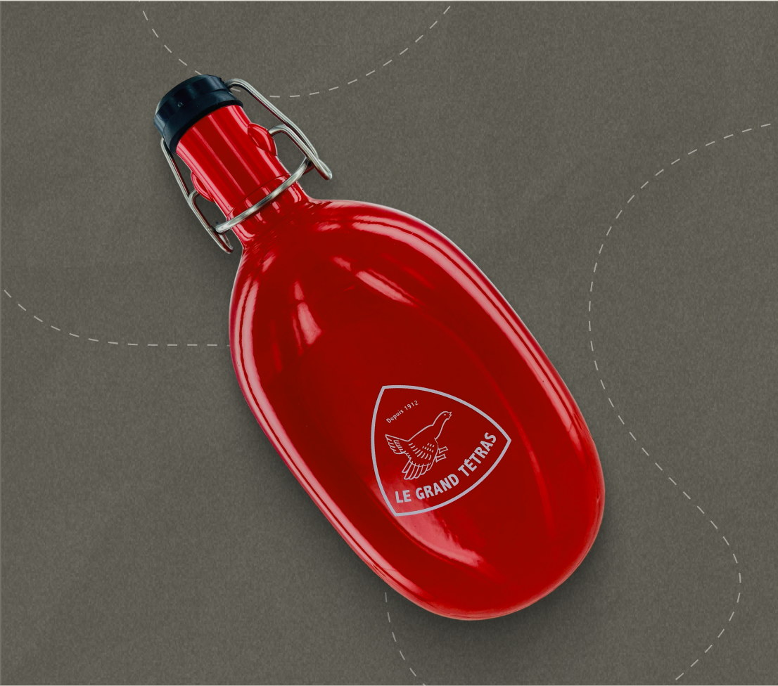 Gourde Vintage Rouge -
Le Grand Tétras