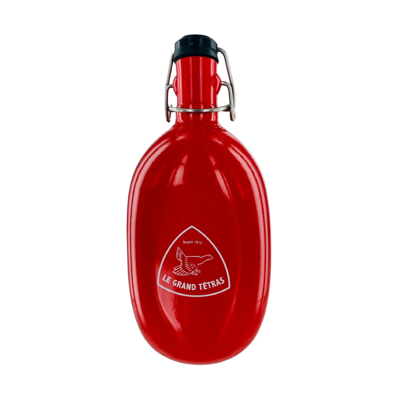 Gourde vintage rouge - 1 Litre en aluminium recyclé - Le Grand Tétras