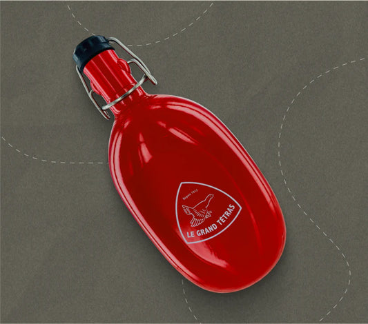 Gourde Vintage Rouge - Le Grand Tétras