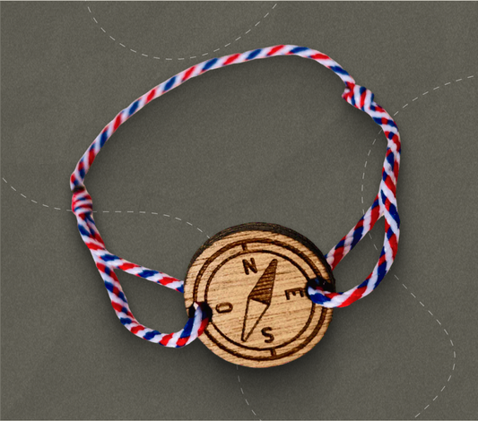 Bracelet artisanal tricolore - Le signe distinctif des cuisiniers nomades