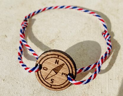 Bracelet Artisanal Bleu-Blanc-Rouge - Fabriqué en France