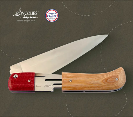 Visuel produit couteau Esperluète avec badge Concours Lépine et Fabriqué en France 