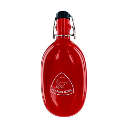 Gourde vintage rouge - 1 Litre en aluminium recyclé - Le Grand Tétras