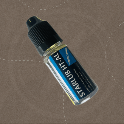 Huile d'entretien haute température Starlub contact alimentaire pour couteaux de cuisine Le Cuisinier Français.