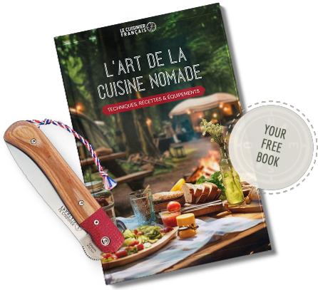 Visuel livre l'art de la cuisine nomade offert avec Esperluète Mini en anglais