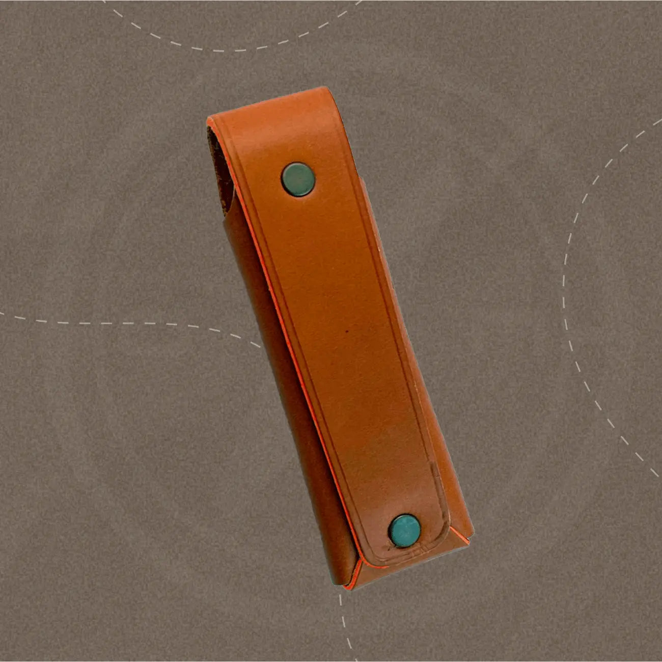 Etui cuir Esperluète Mini vu de dos