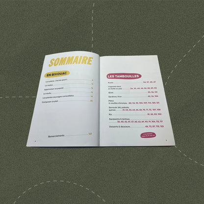 Sommaire du livre Bivouac et bonne tambouille